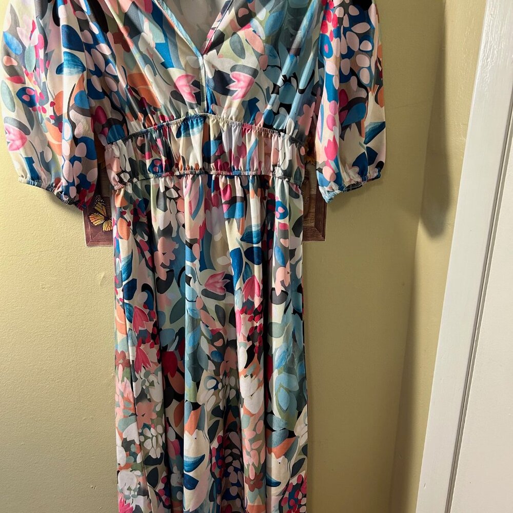 Floral Dress, long